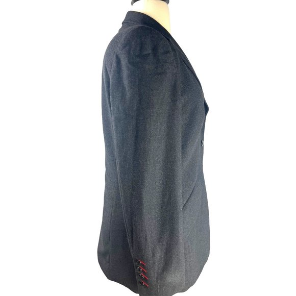 Vintage ESCADA Grey Wool Blazer, Women’s Size 42 Euro/Large US - Picture 8 of 16